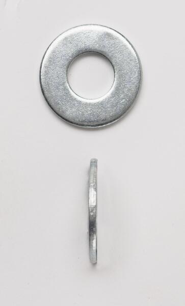 500-Pack Of 3/8" USS Flat Washers - Zinc Plated Steel, Bulk Hardware